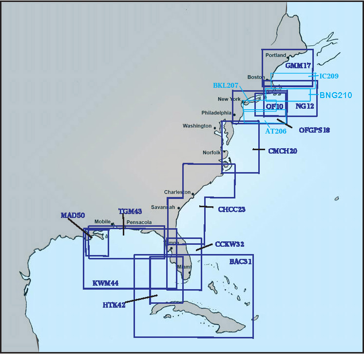 Captain Segull Charts Atlantic Coastline S Captain Segull Charts Atlantic Coastline